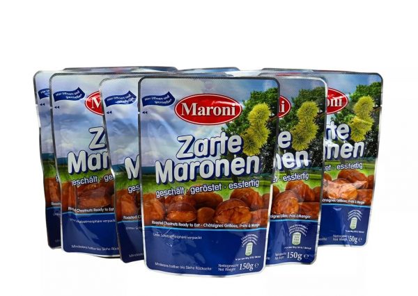 Gekochte Maronen - Edelkastanien - 5er Pack